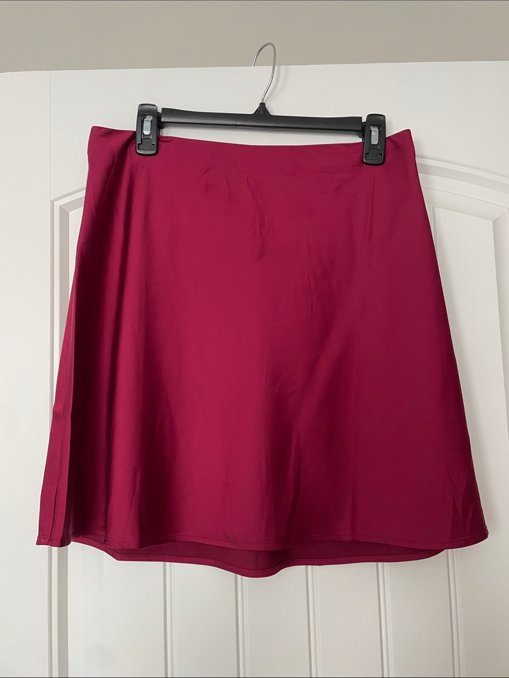 J Crew A-Line Skirt in Berry